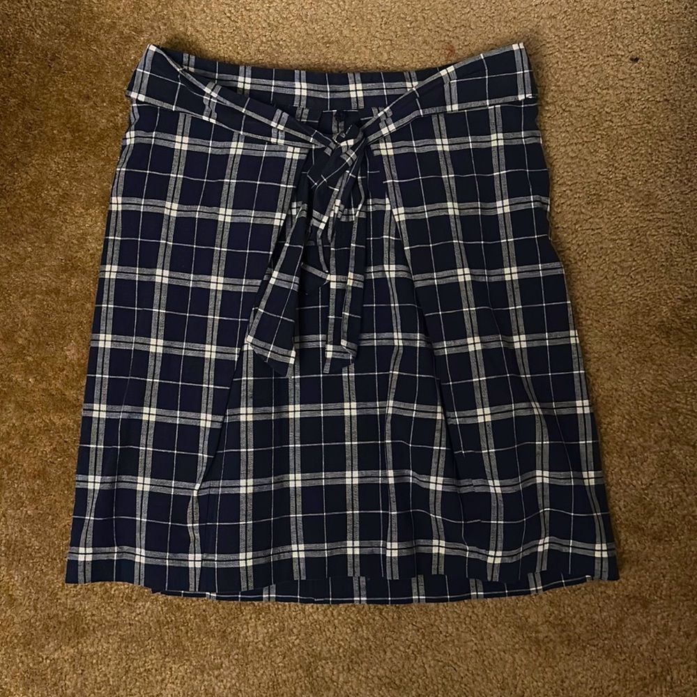 Navy and white ‘picnic’ skirt by madewell